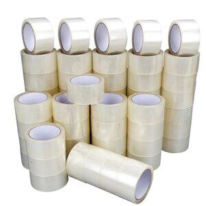 6 ROLLS 2" x 110 Yards (330ft) Clear Carton Sealing Packing Package Tape- 2Mil